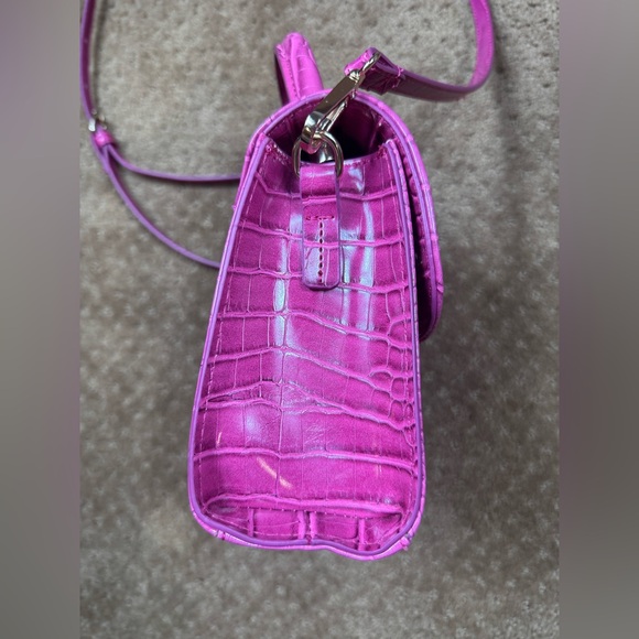 Bebe synthetic croc embossed handbag with flamingo coin purse - Picture 7 of 15